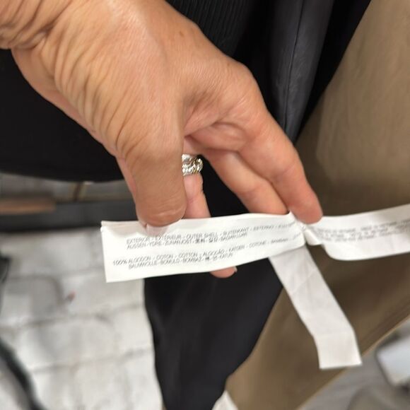 Zara Women's Trench Coat Tan Camel Small 3 button Belted Cotton - Picture 12 of 12